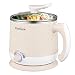 Stariver Electric Hot Pot, Electric Cooker, 1.8L Multi-Functional Mini Pot for Noodles, Soup, Porridge, Dumplings, Eggs, Pasta with Keep Warm Function, Over Heating and Boil Dry Protection, Beige