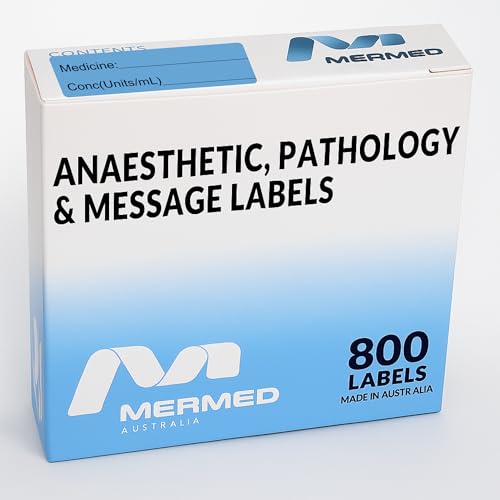 Image of Blue Medicine Syringe Labels (Units /mL) - 800 Medication Labels Stickers, 12mm x 40mm, for Hospitals, Pharmacy & Vet