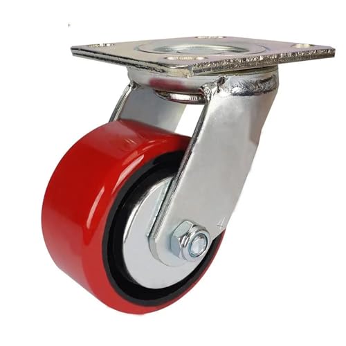 Roulette heavy-duty 4 pouces fonte PU anti-blocage pour stockage