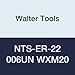 Walter Tools NTS-ER-22 006UN WXM20 Carbide NTS Threading Inserts, External Thread, Full Profile, American UN 60 Degree (Pack of 10)