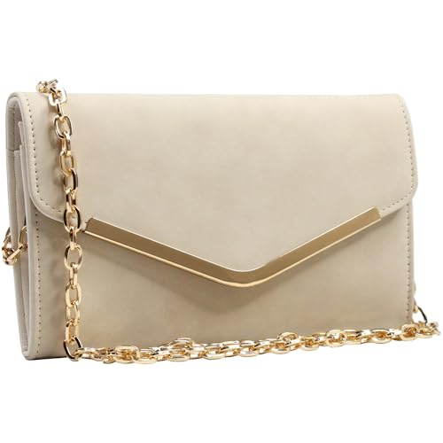 Image of Clutch Purse Evening Bag for Women,Envelope Handbag With Detachable Chain | With Detachable Chain