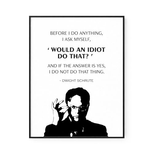 TSDTUO The Office Dwight Schrute Poster - Funny Wall Art Decor for Home, Office, or Dorm - Unframed...