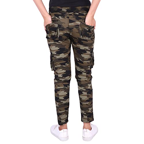 Image of Camouflage Dry-Fit Women Six Pocket Trackpant,Joggers,Sports Gym Pant Multi