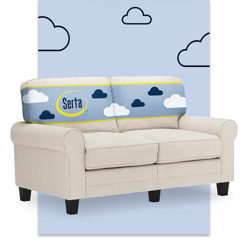 Serta Copenhagen 61' Rolled Arm Sofa, Easy Care...
