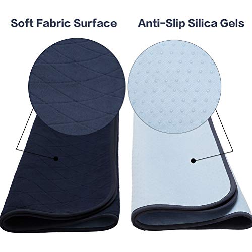 KOOLTAIL Waterproof Dog Food Mat Non-Slip 2 Pack - Absorbent Dog Bowl Mat Large Dogs Feeding Mat Washable Puppy Pee Pads… - Image 5