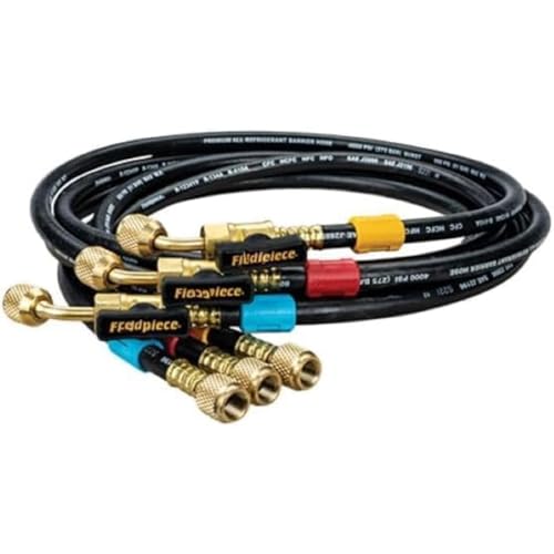 Tritala Replacement for Fieldpiece HR3B 1/4 Ball Valves Hose Set 3 Pack