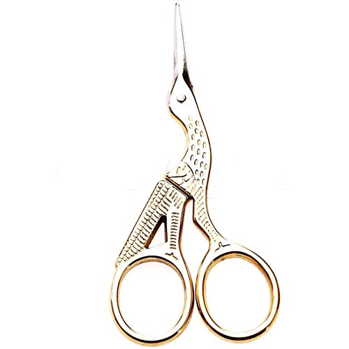 Gold Stork Sewing Scissors Trimming Dressmaking Shears Cross-Stitch Carbon Steel Tailor Scissor Sewing Embroidery Fabric