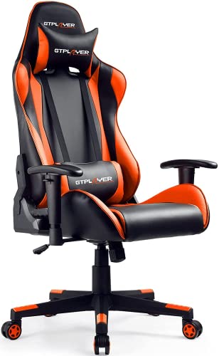 GTPLAYER Silla Gaming Escritorio Oficina Cuero Ordenador Gamer Silla Asiento...