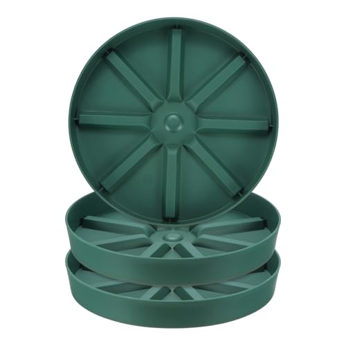 M METERXITY 3-Pack Plant Saucer, 9 Inch Flower Pot Saucers