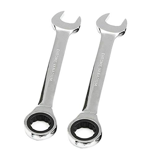 oshhni 2 Peças de aço Métrico Chave Catraca Engrenagem Chave Inglesa Porca de Ferramentas 6 Mm E 7 M