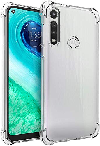 SkyTreeSolid Shock Proof Bumper Hybrid Edge to Edge Protective Transparent Back Cover for Moto G Fast