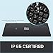 Perixx PERIBOARD-517 Wired Washable USB Keyboard, Certified with IP 65 Level, Black, US English Layout
