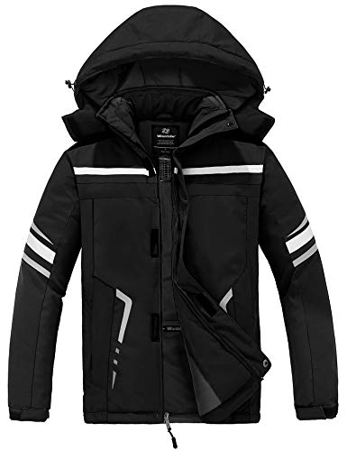 Wantdo men's mountarin ski jacket windproof thick winter parka co…