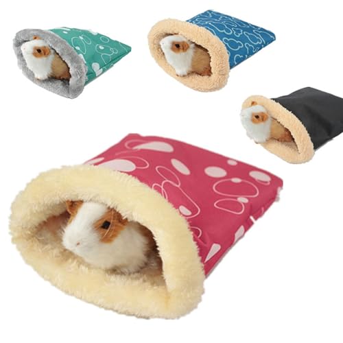FRCOLOR 2 Stück Igel-Kuschelsack Für Hamster Warmes Nest Haustiertasche Guinea-Hängematte Für Käfigbett Hamster-Warmtasche Meerschweinchen-Schlafsack Haustiersack, Zufällige Farbe