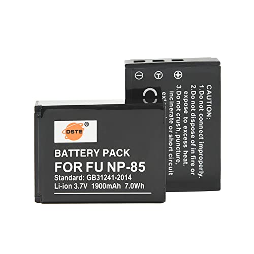 DSTE (2 Unidades) NP 85 Batería Compatible con Fujifilm FinePix S1 SL240 SL245 SL260 SL280 SL300 SL305 SL1000