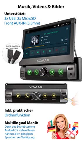 XOMAX XM-VA760 Autoradio mit Android 10, QuadCore, 2GB RAM, 32GB ROM, GPS Navigation I Support: WiFi WLAN, 3G 4G, DAB… - Image 7