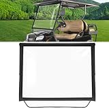 Golf Cart Windshield Fit for CLub Car Precedent, Foldable, Portable Clear Lightweight Film PVC Golf Cart Club Car Precedent Windshield ,Windproof Waterproof