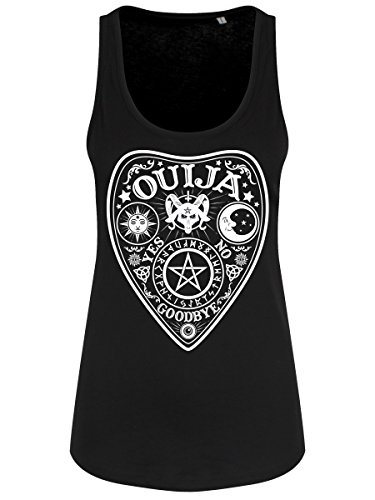 Grindstore Women's Mystic Ouija Black Floaty Tank Vest