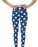Cosplaya Womens High Waisted Striped Leggings 4th of July American Flag Stars Buttery Soft America USA 2024, S