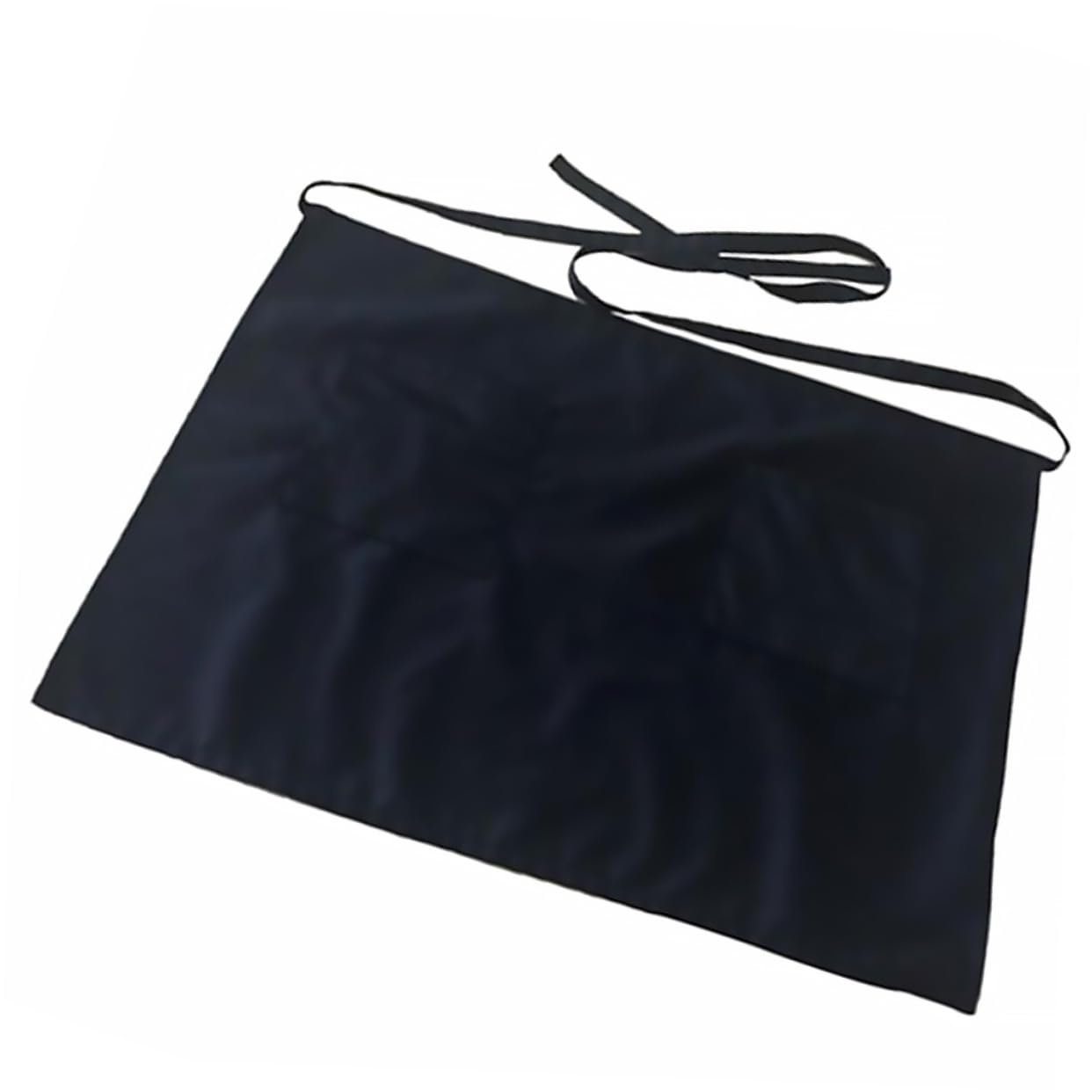 FUNOMOCYA Serving Apron Half Size Waiter Aprons Short Aprons with Pockets Waitress Apron Half Aprons for Women Apron Restaurant Waist Aprons Half Length Working Apron Nail Apron Black