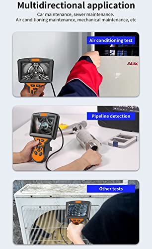 XJJY Single & Dual Lens Inspection Camera Endoscope met 5"IPS LCD-scherm 8mm HD Borescope Riolering Camera met LED-zaklamp,Dual lens,5M - Image 8