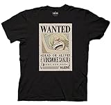 Ripple Junction Graphic T-Shirts Crew Neck Unisex Adult Tees One Piece Sanji Bounty Full Wanted Poster Anime Short Sleeve T-Shirt Black