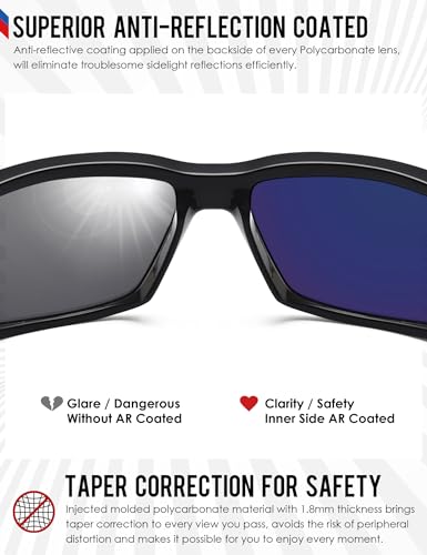 Image of BLAZERBUCK Anti-salt Polarized Replacement Lenses for Oakley Flak Draft OO9364 Sunglasses