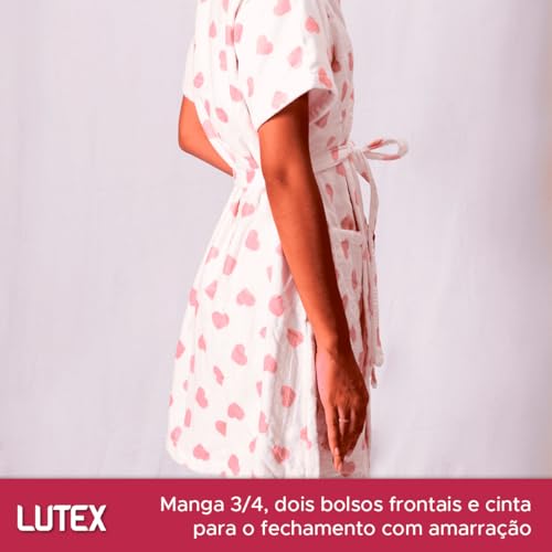 Kit Presente Roupão Jogo de Banho Prisma Felpudo Adulto 100% Algodão Macio Coração Aveludado 3 Pçs (