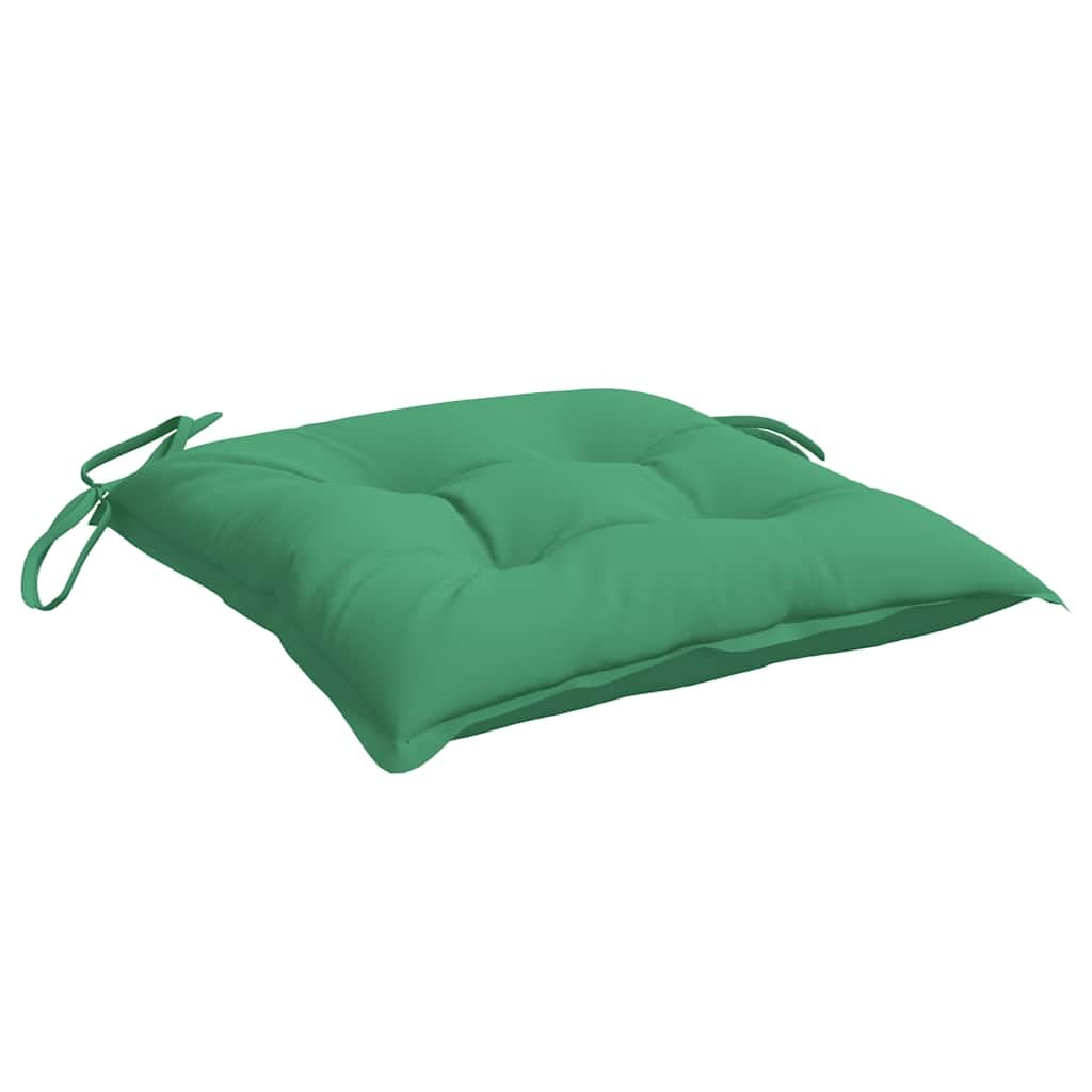 vidaXL Cuscini per Pallet 2 pz Verdi 50x50x7 cm Tessuto Oxford