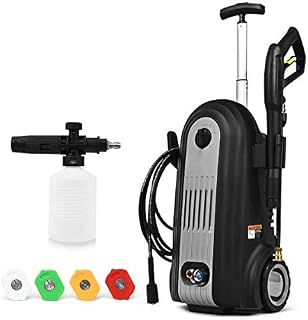 Goplus Pressure Washer, 2800PSI Portable Electric High Pressure Cleaner Machine w/ 4 Nozzles