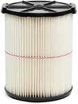 CRAFTSMAN General Purpose Filter for 22 to 34 Litre (5 to 20 Gallon) Wet/Dry Shop Vacuums (CMXZVBE38754) | Fits Most 5 to 20 Gallon CRAFTSMAN Shop Vacuums, Easy Installation and Traps General Debris