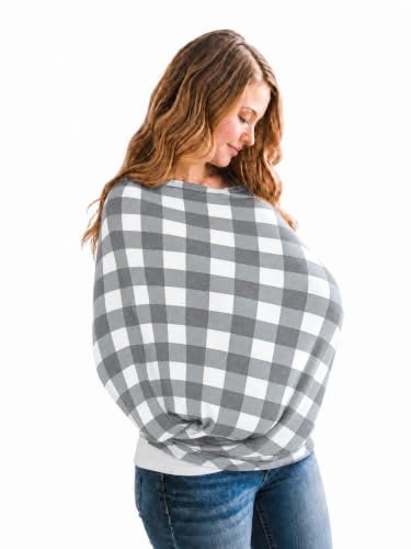 Image of Copper Pearl Nursing Cover for Breastfeeding - Multi-Use Baby Car Seat Cover, Stroller Cover & Breast Feeding Cover Up for Women, Stretchy Breathable High Quality Cover for Boy or Girl, Scotland