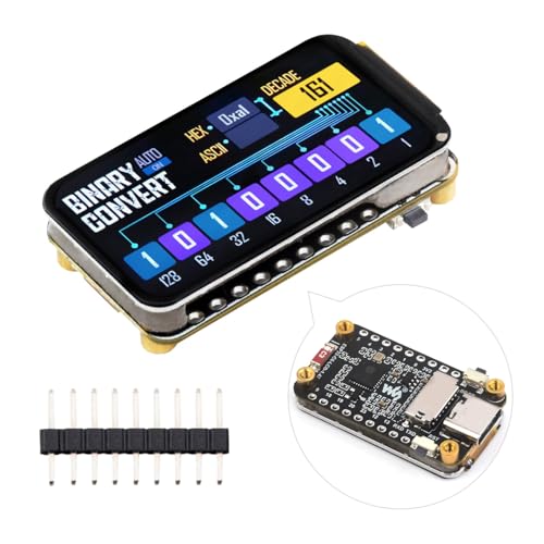 Waveshare ESP32-C6 1.47inch Display Development Board 172320 262K Color 160MHz Running Frequency Single-Core Processor Supports Wi-Fi 6 & BLE with Colorful RGB LED ESP32 with Display
