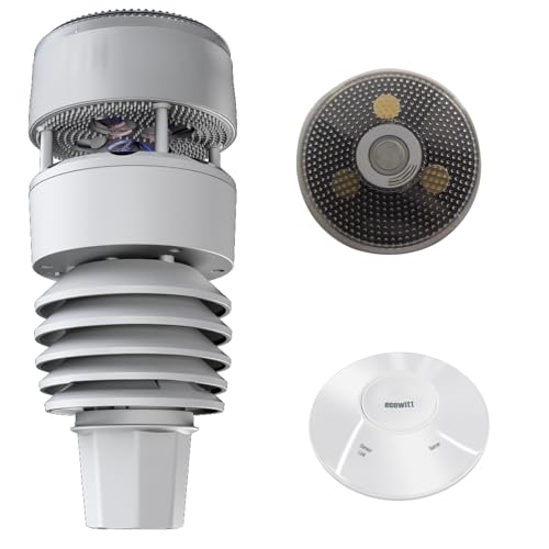ECOWITT Wittboy Wetterstation Funk mit Außensensor GW2001, 7 in 1 Outdoor Solarbetriebene Wetterstation Array, 3 in 1 Verkabelter/Wifi Gateway Hub GW2000, Wettervorhersage Assistent für Zuhause ECOWITT Wittboy Wetterstation Funk mit Außensensor GW2001, 7 in 1 Outdoor Solarbetriebene Wetterstation Array, 3 in 1 Verkabelter/Wifi Gateway Hub GW2000, Wettervorhersage Assistent für Zuhause