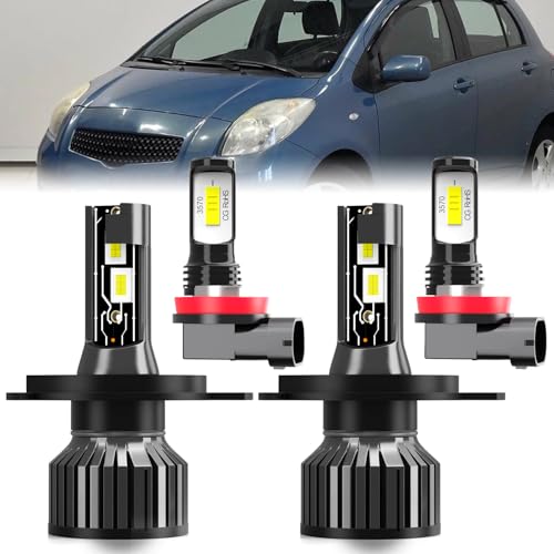 Image of Fit For Toyota Yaris 2006-2014 light Bulbs, High /Low Dual Beam Fog Lights Combo, Plug and Play, 4 PCS