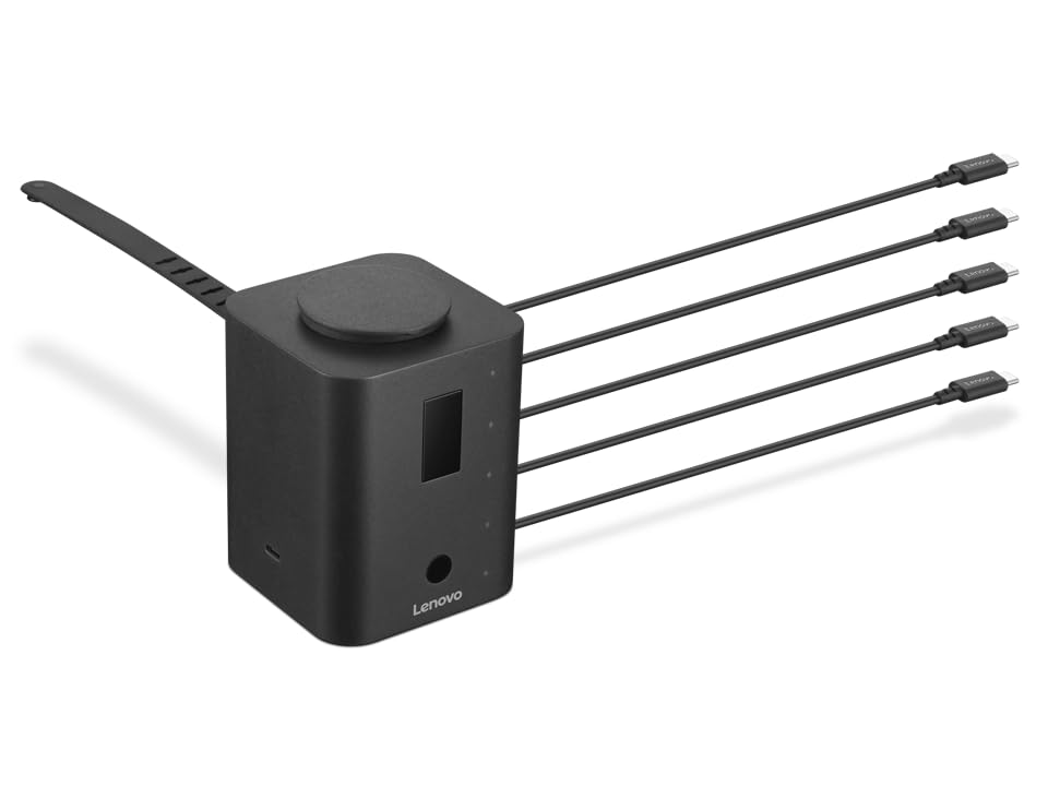 Image of Lenovo Smart Charger, Designed for Chromebooks, Charge 5 laptops at Once and Monitor Their Battery Levels, Integrated 30cm USB-C Cables