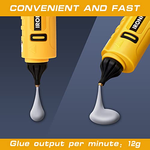 Ironfist Hot Glue Gun Cordless, Heavy Duty Lithium Battery For Crafts Arts Repair Construction Projects Compatible With Dewalt Battery (Tool Only, No Battery) #TOP3