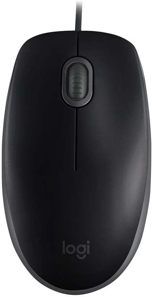 Mouse com fio USB Logitech M110 com Clique Silencioso – Preto