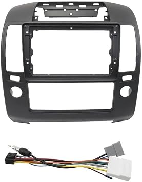 Car Frame Fascia Adapter Android Radio Dash Fitting Panel Kit For Nissan For Navara D40 For Frontier For Pathfinder 2004-2014 9 Inch Car stereo faciaFull Set A Mod Black