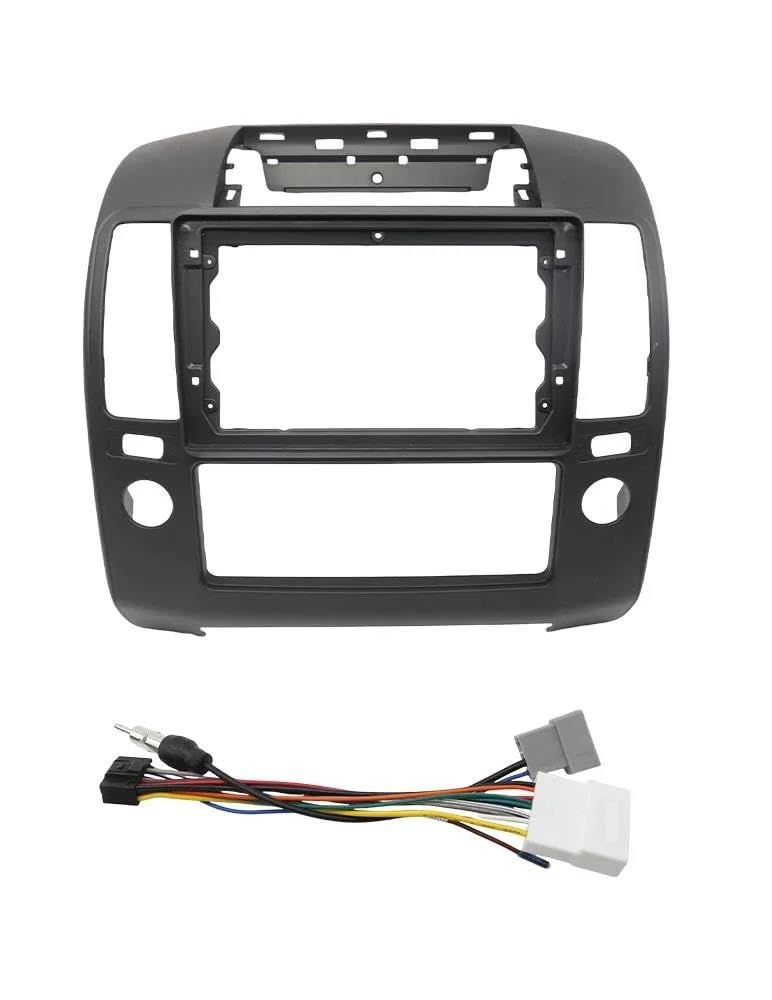 Kit Di Montaggio Pannello Cruscotto Adattatore Per Autoradio Android Per Nissan Per Navara D40 Per Frontier Per Pathfinder 2004-2014 9 Pollici Cornice Autoradio(Full Set A Mod Black)
