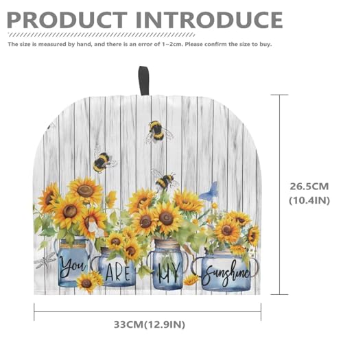 Image of Tea Cover Large Tea Pots Cozy Tea Cozies Teapot Dust Cover Insulated Keeping Warm Tea Kettle Quilt for English Tea Sets for Home Kitchen Tea Pot Decor, You are My Sunshine