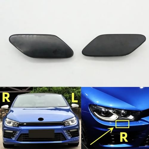 Capuchon de buse de lavage de phare pour VW Scirocco R pièce pare-chocs gauche L - 2
