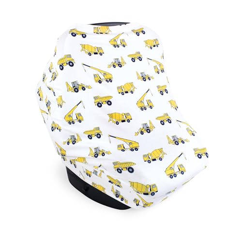 Image of Hudson Baby Unisex Baby Multi-use Car Seat Canopy, Construction, One Size