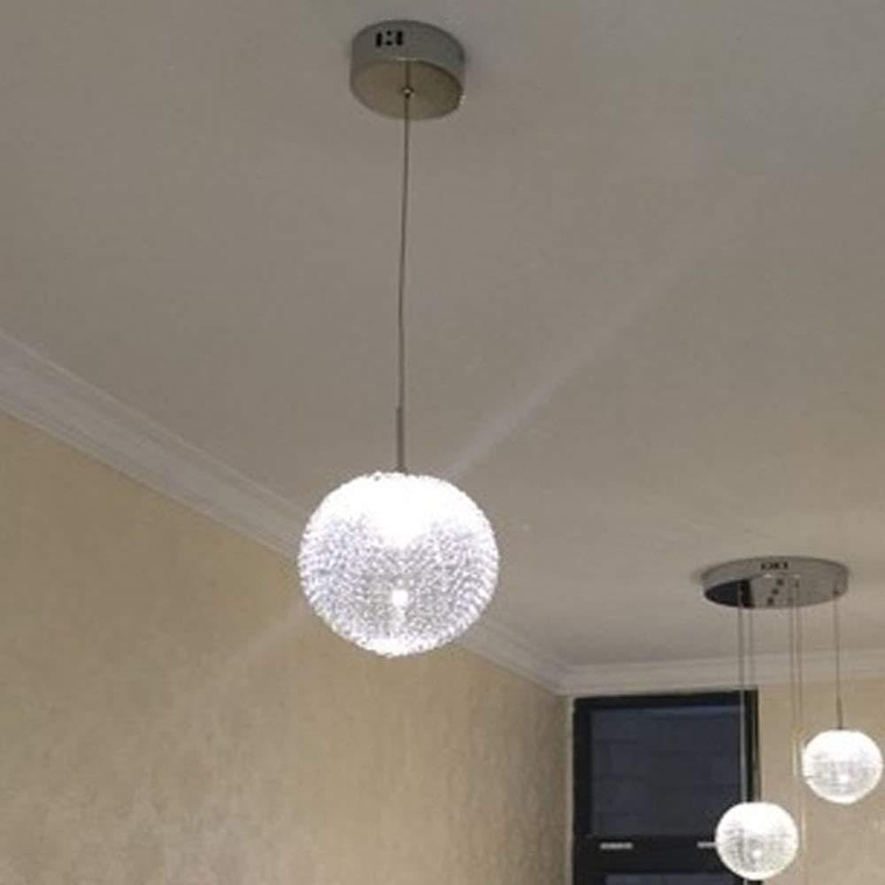 Salon Restauracja SXSHEYS Nowoczesna Minimalistyczna Klatka schodowa Długa Kreatywna Sypialnia Hotel Willa Klatka schodowa Wysokie Światło Szklana Kulka Metalowa Siatka 1 Światło 3 Światła