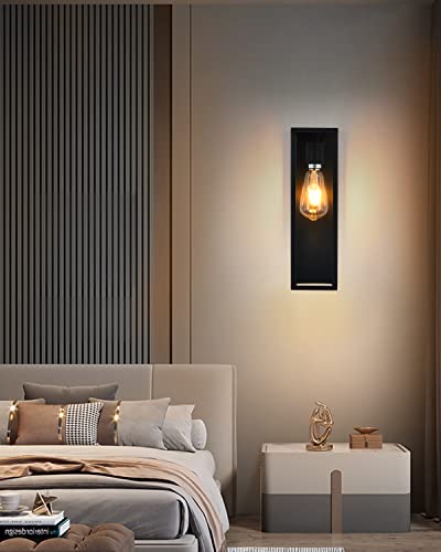 Boca Do Lobo Outdoor Sconce Lights, Porch Light Fixtures, Matte Black And Brass Frame Wall Lights With Clear Glass Shade For Garage, Patio, Doorway, Hallway #TOP4