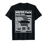 Writer Facts Storyteller Nutrition Information T-Shirt