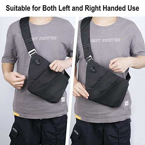 بروددريم شنطة ظهر شخصية مرنة للرجال والنساء كروس رفيعة مضادة للسرقة للسفر وكل يوم أسود 1.1 S معاصر