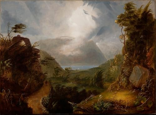 Sublimer un mur vide avec le grand tableau roi des tempêtes Cole 60x90cm