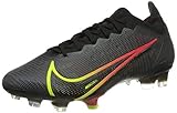 Nike Unisex Vapor 14 Elite FG Soccer Shoe, Black Cyber Off Noir Rage Green Siren Red, 9 US Women