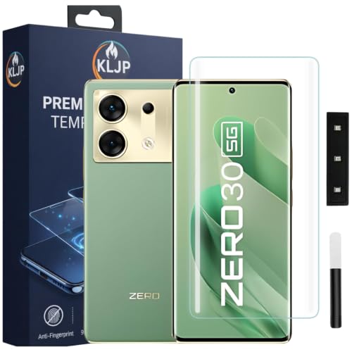 Image of Premium HD+ UV Tempered Glass Screen Protector For Infinix Zero 30 5G / Infinix Zero Ultra 5G (Pack of 1) Full Adhesive UV Curved Screen Protector Case Friendly HD Clarity with installation kit